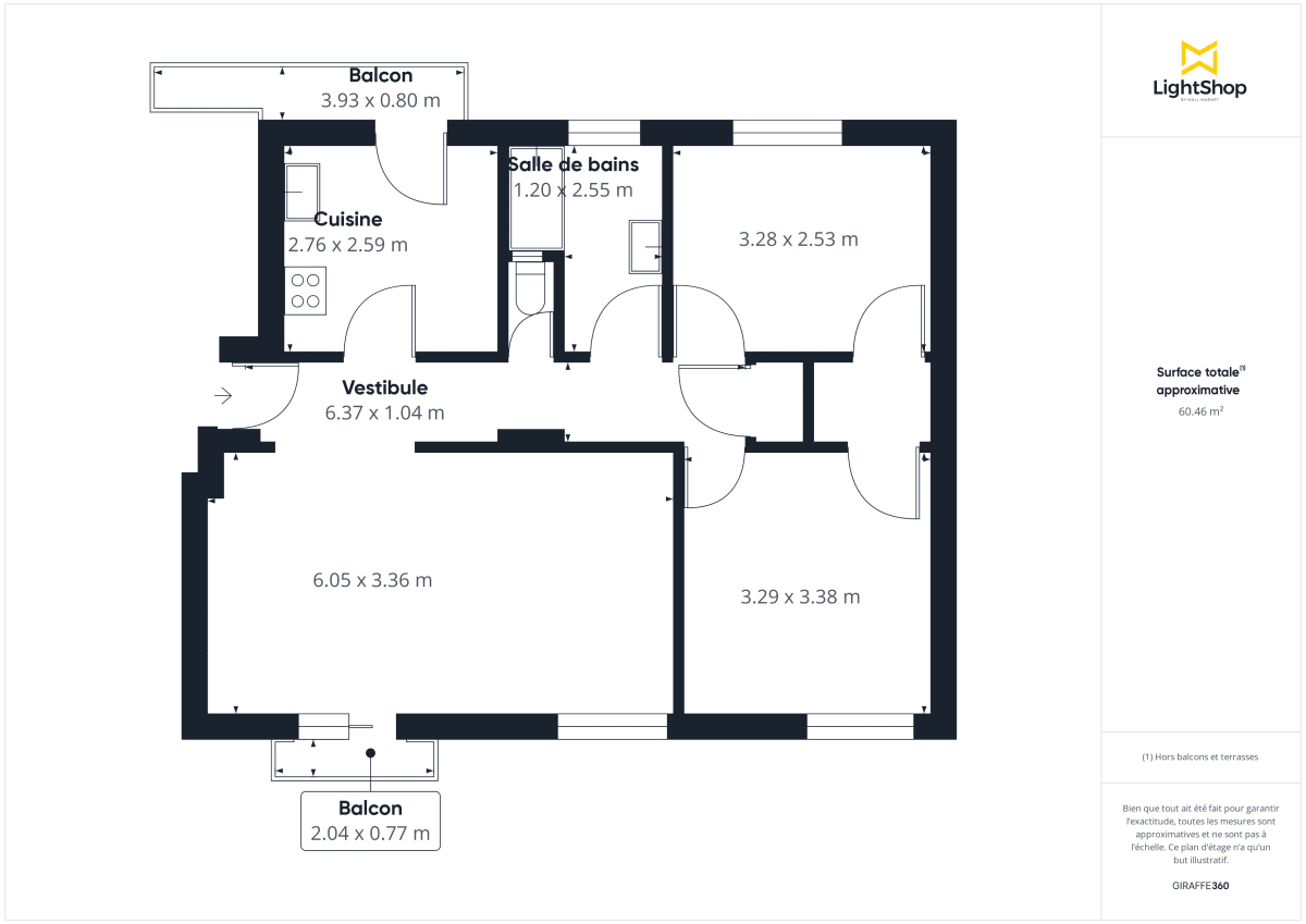 Appartement de 60.0 m² à Marseille