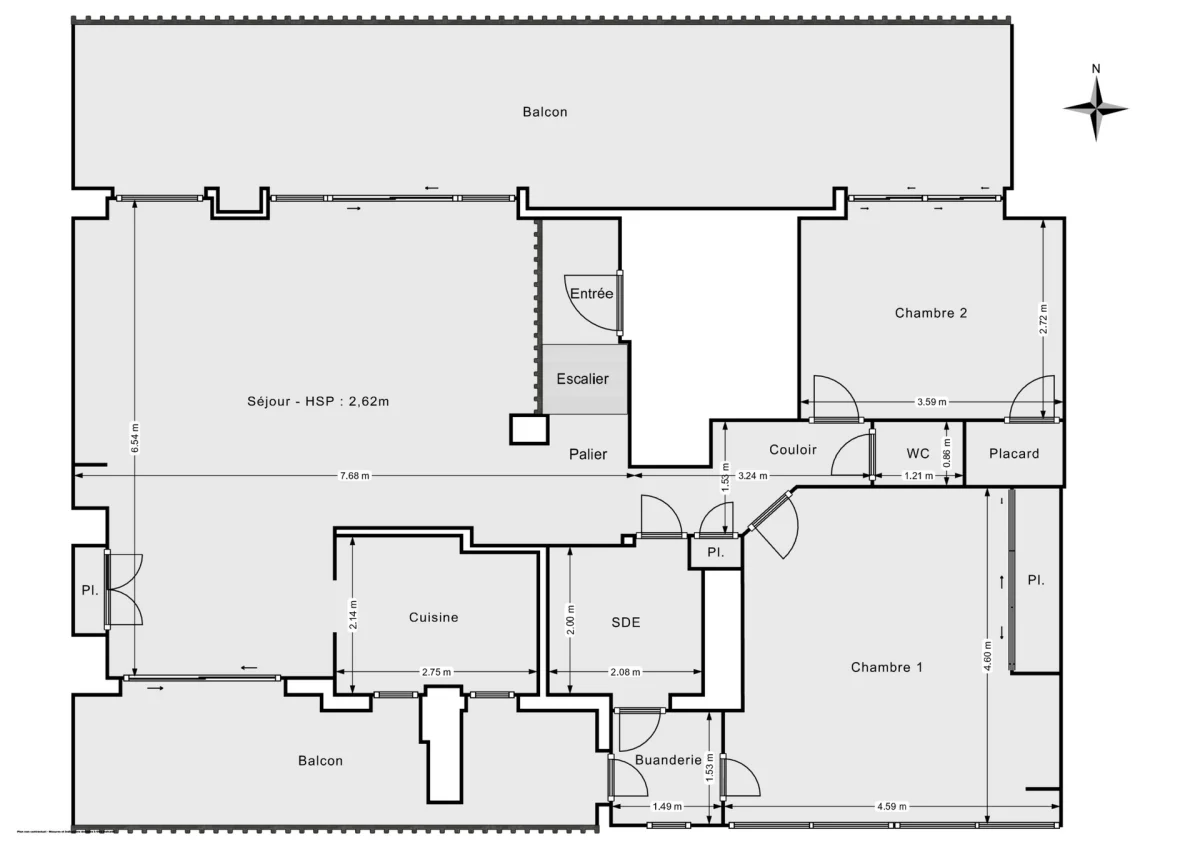 Appartement de 81.61 m² à Courbevoie