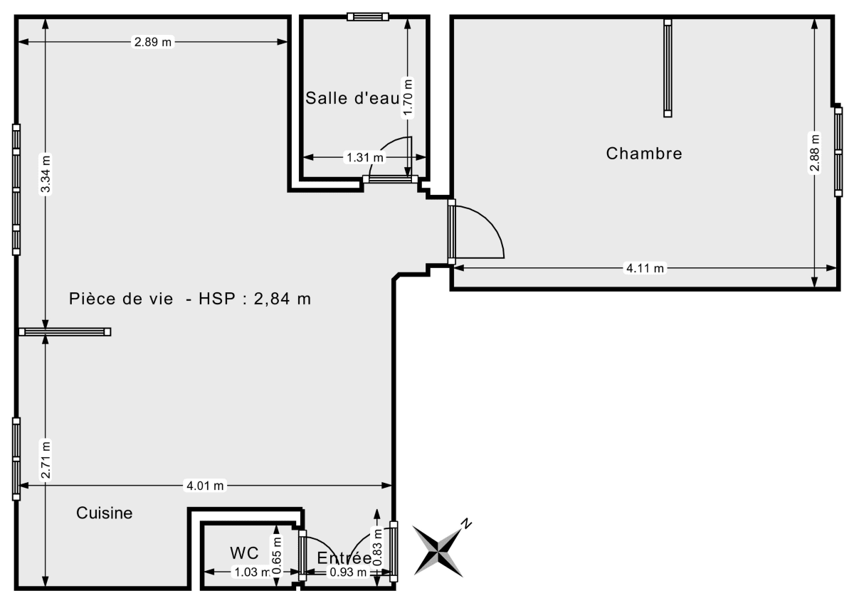 Appartement de 37.32 m² à Colombes