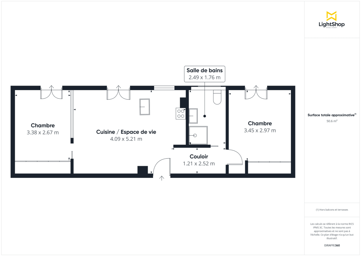 Appartement de 51.03 m² à Boulogne-Billancourt