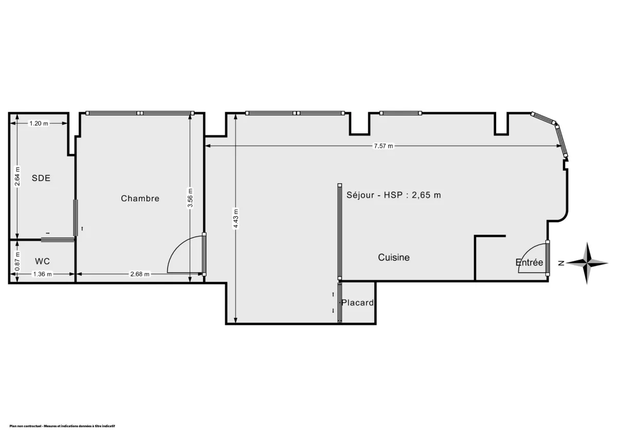 Appartement de 44.0 m² à Marcq-en-Barœul