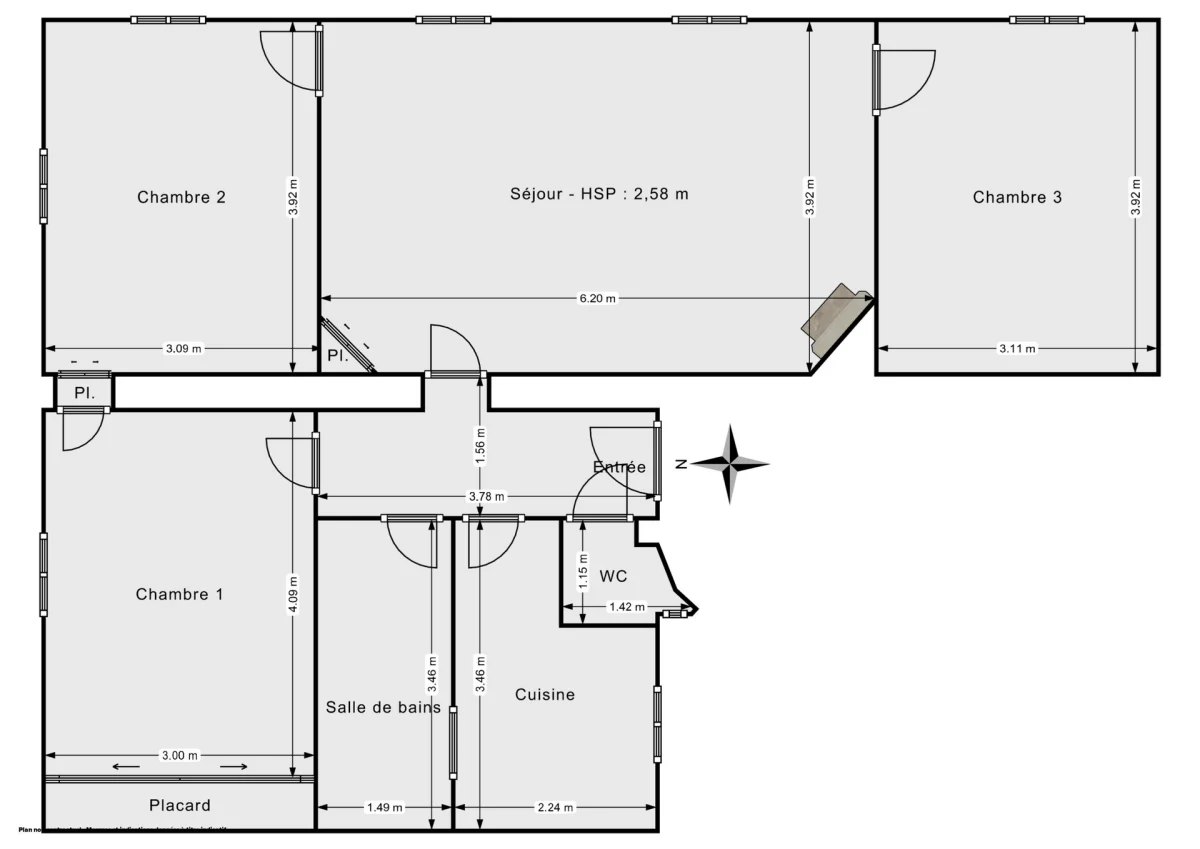 Appartement de 80.26 m² à Paris