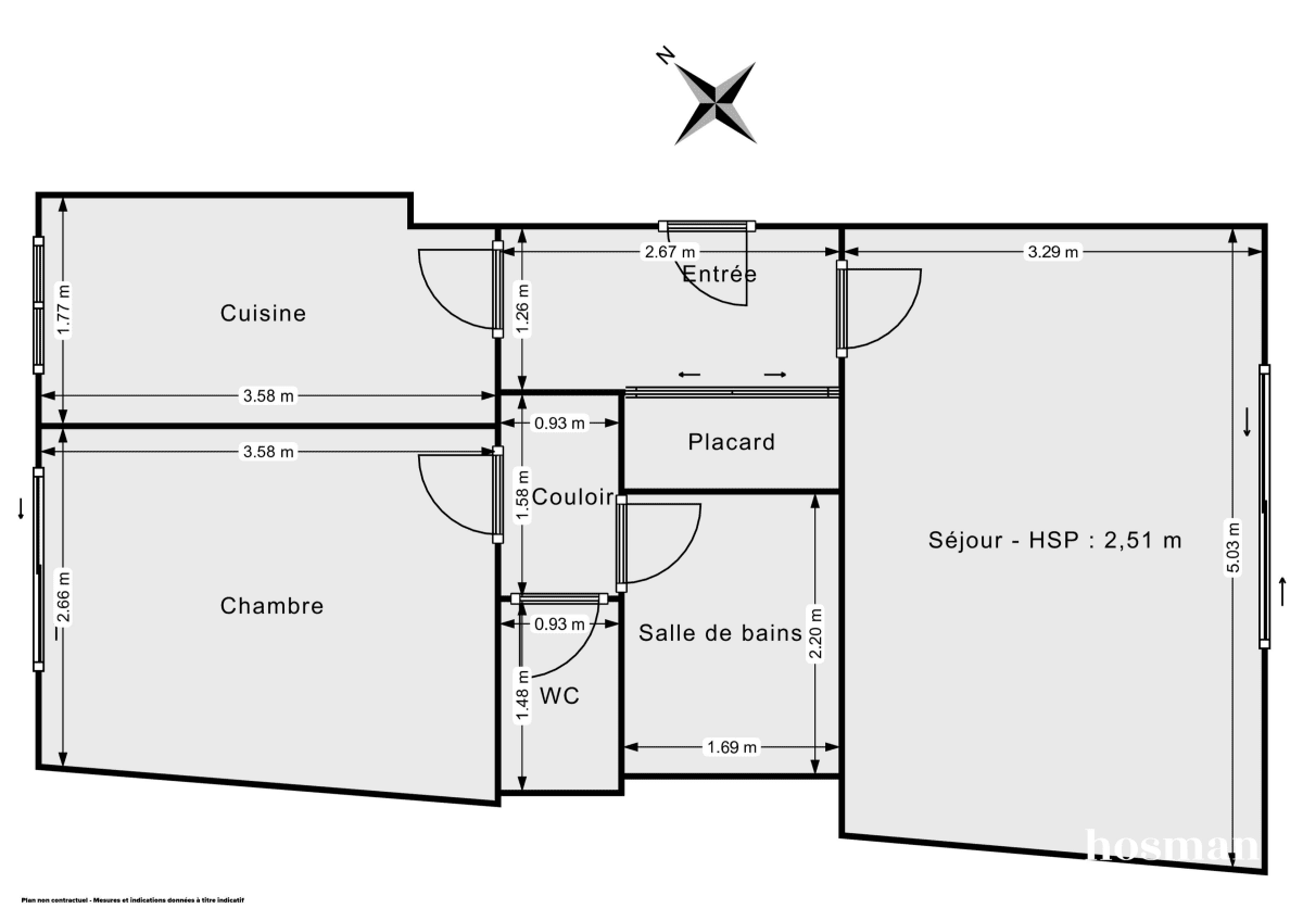 Appartement de 44.0 m² à Paris