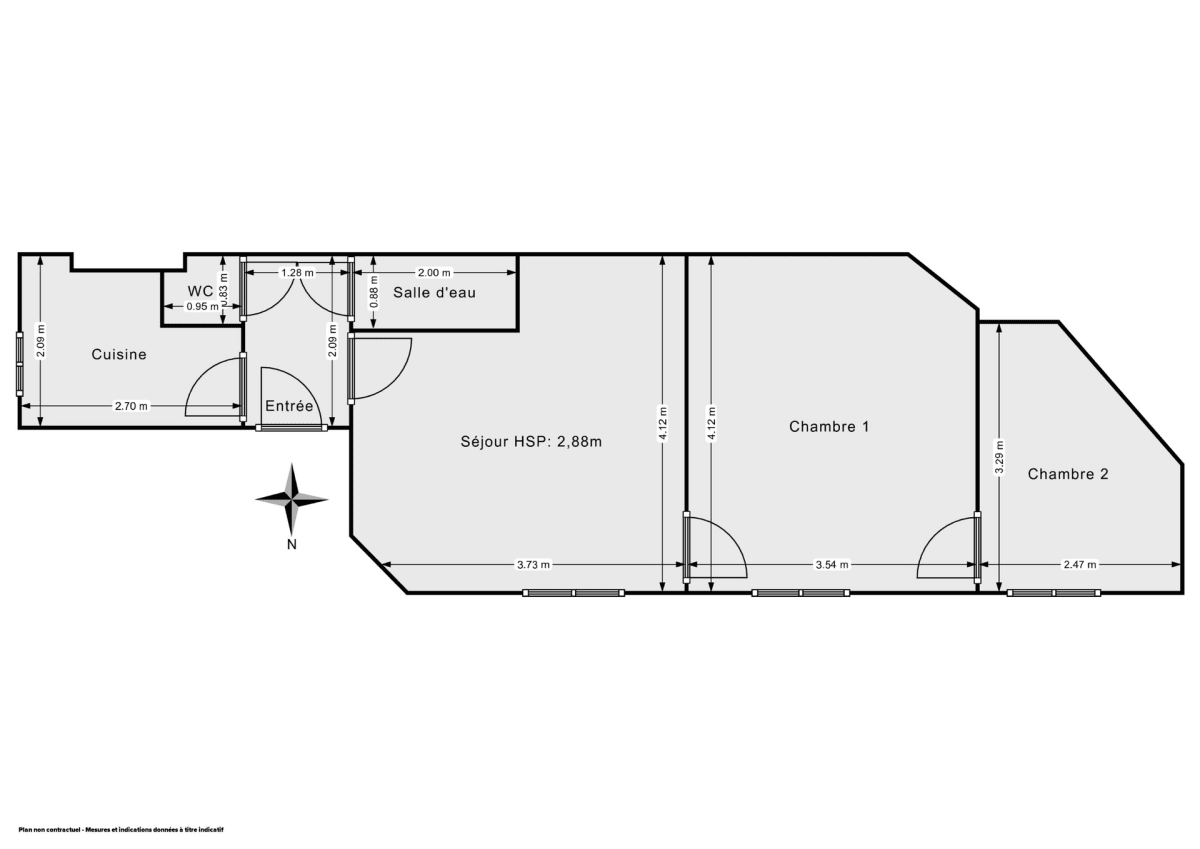 Appartement de 43.0 m² à Paris