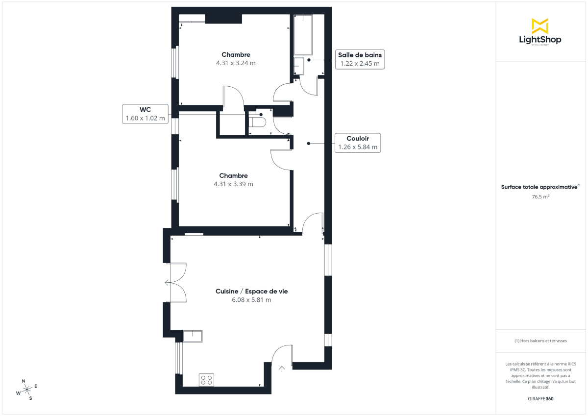 Appartement de 77.05 m² à Paris