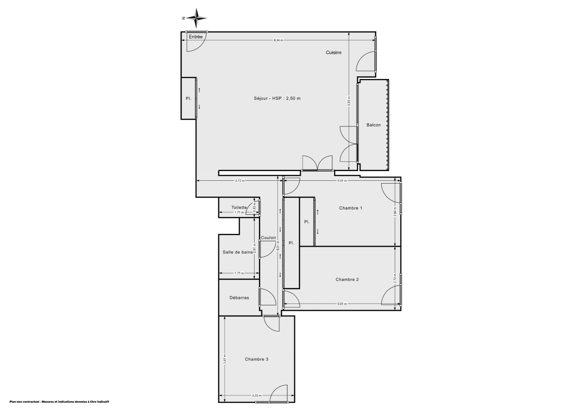 Appartement de 96.52 m² à Puteaux