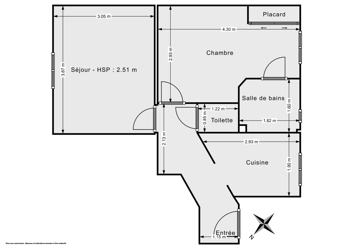 Appartement de 37.22 m² à Paris