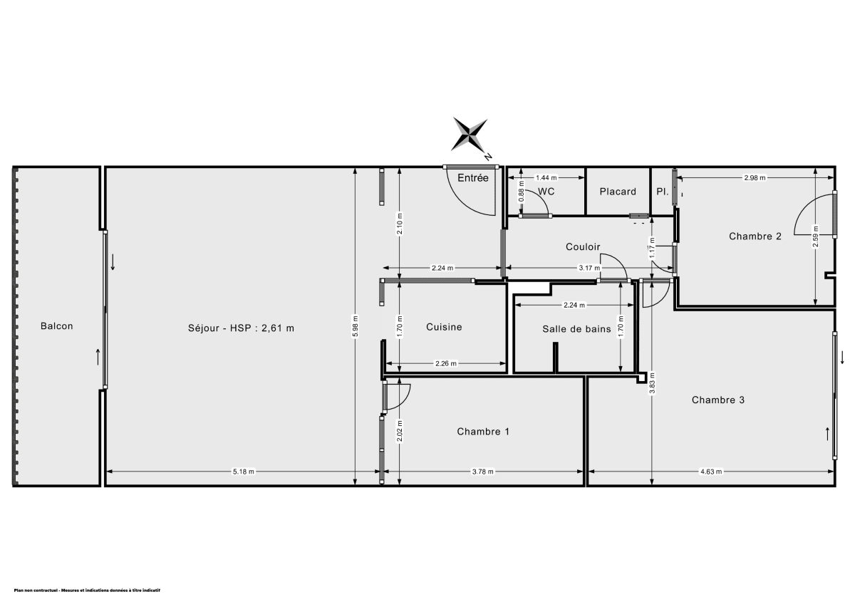 Appartement de 80.26 m² à Neuilly-sur-Seine