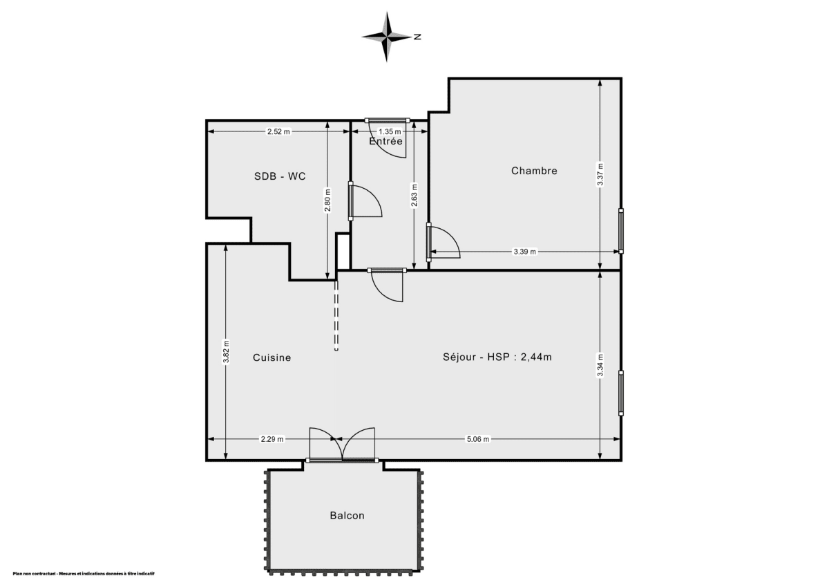 Appartement de 45.11 m² à Saint-Herblain