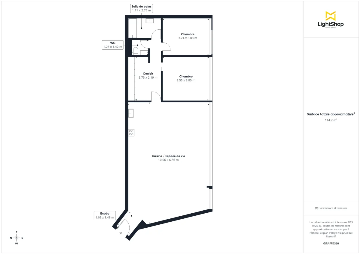 Appartement de 109.0 m² à Pantin