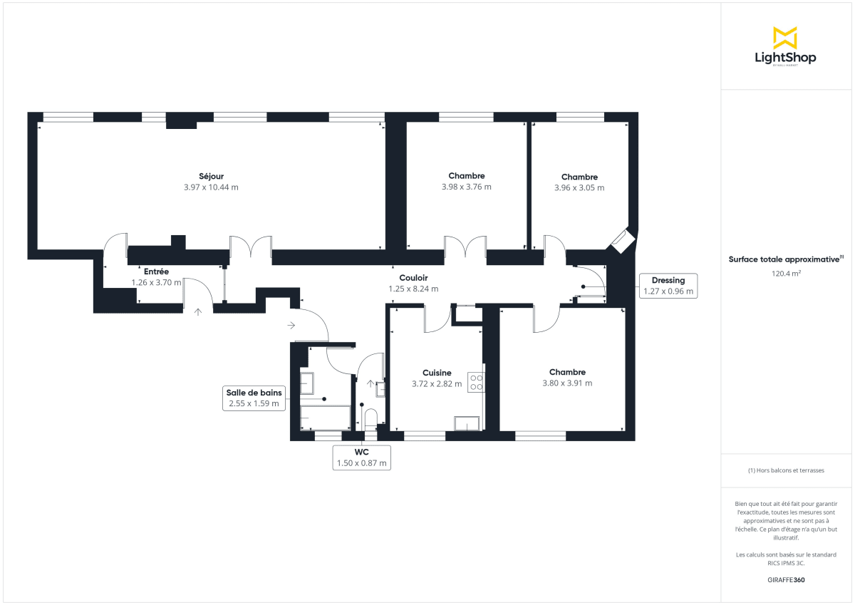 Appartement de 121.0 m² à Nantes