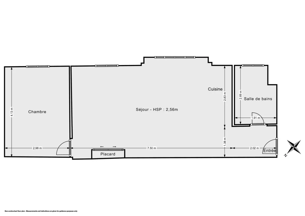 Appartement de 51.5 m² à Courbevoie