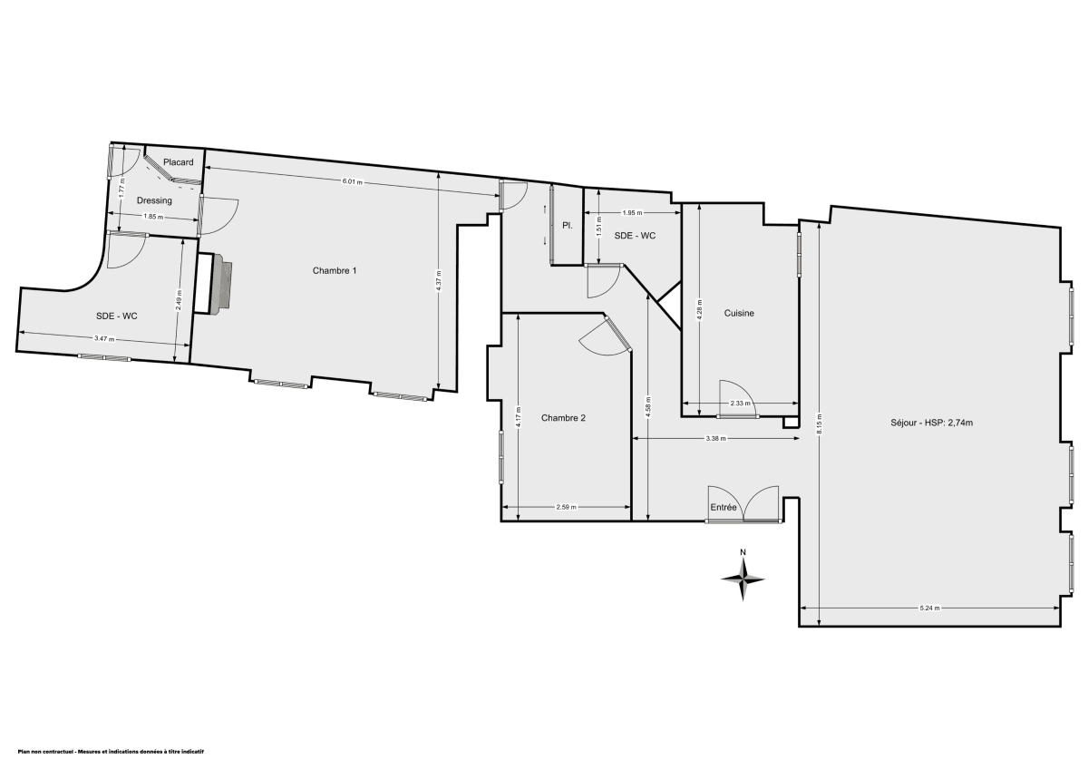 Ravissant 3 pièces SaintPlacide Paris 6ème