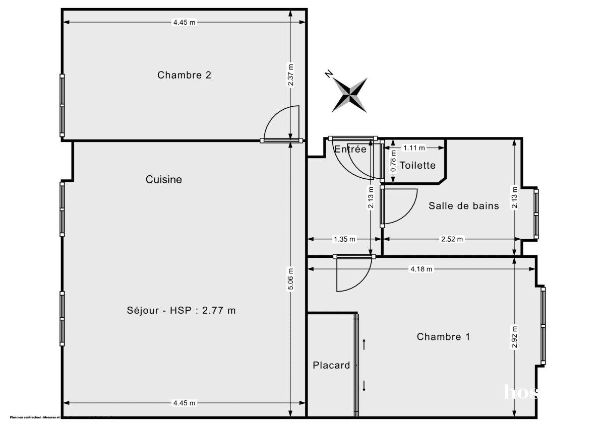 Appartement de 52.0 m² à Saint-Denis