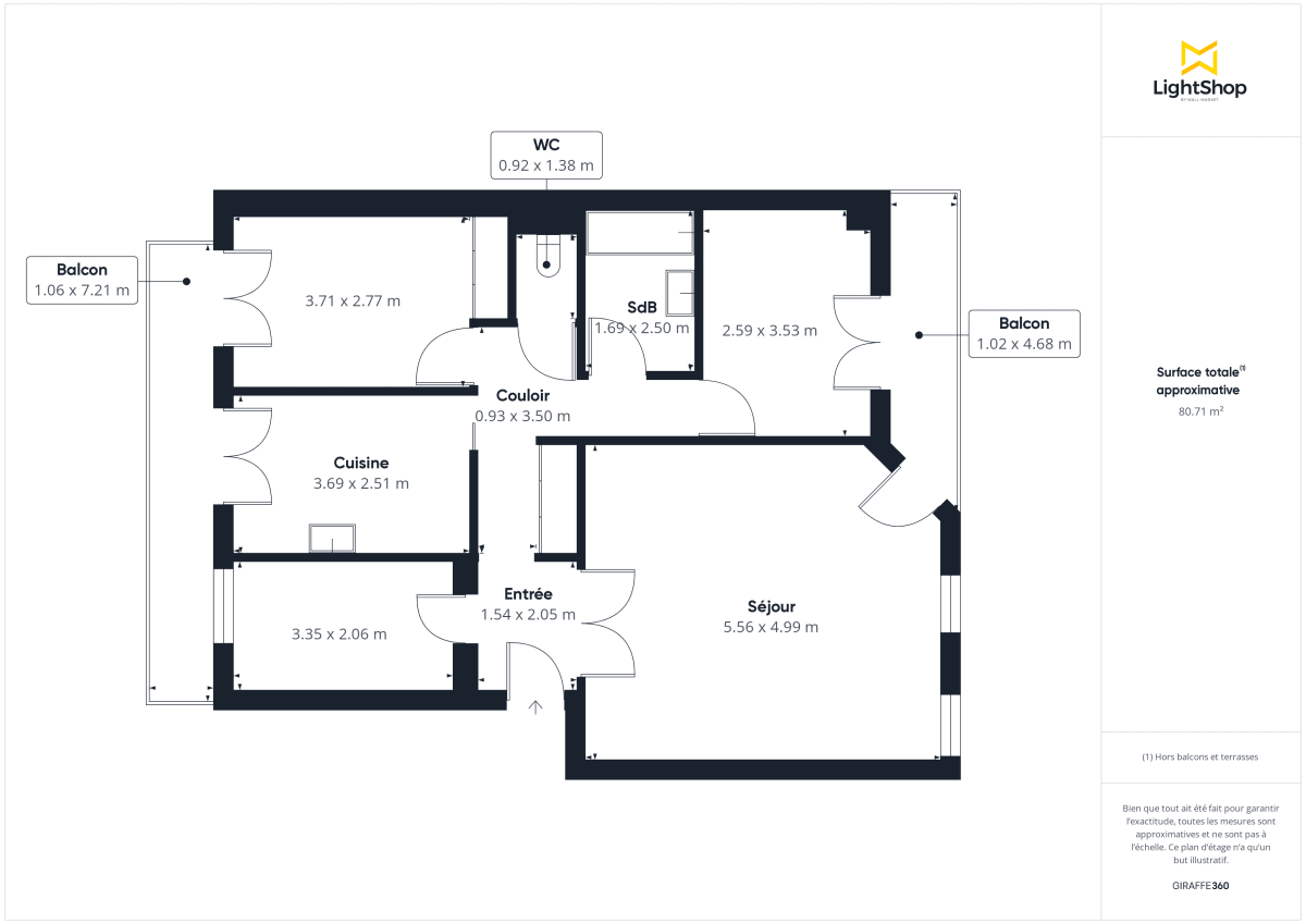 Appartement de 81.09 m² à Issy-les-Moulineaux