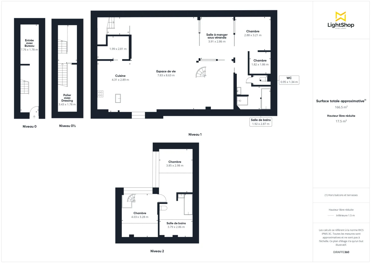 Appartement de 132.59 m² à Bordeaux