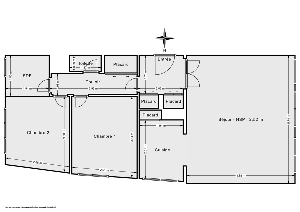 Appartement de 69.0 m² à Paris