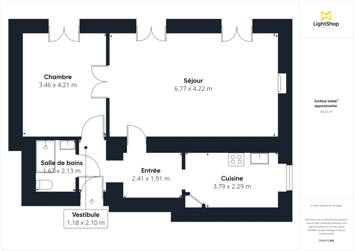 Appartement de 62.34 m² à Nantes