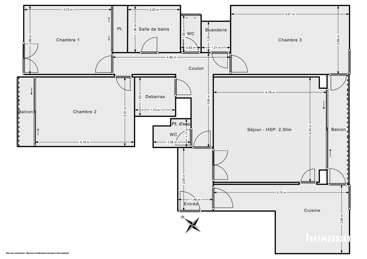 Appartement de 93.0 m² à Paris