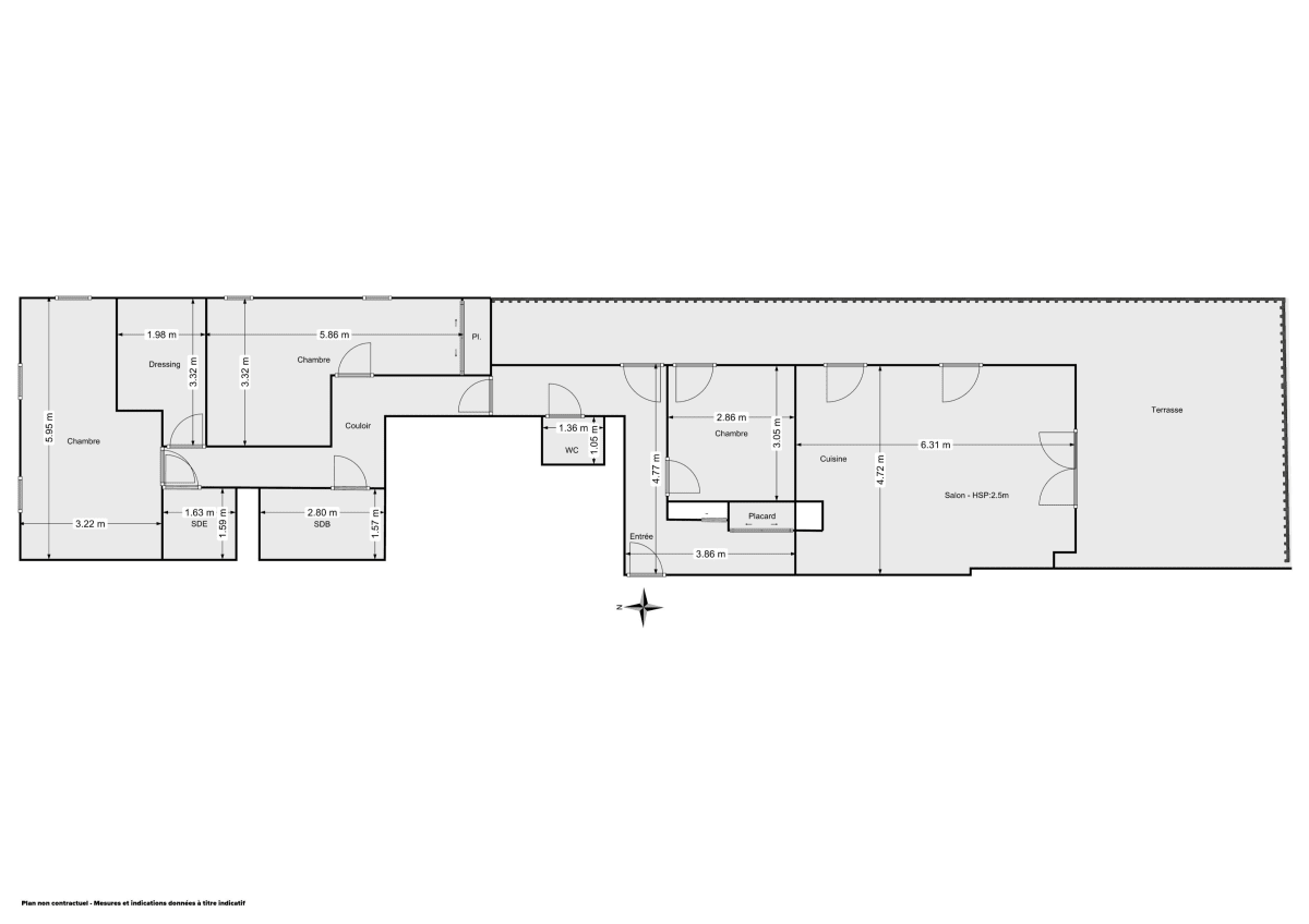 Appartement de 105.57 m² à Saint-Denis