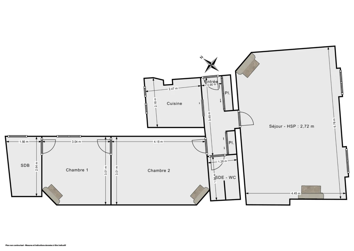 Appartement de 68.32 m² à Paris
