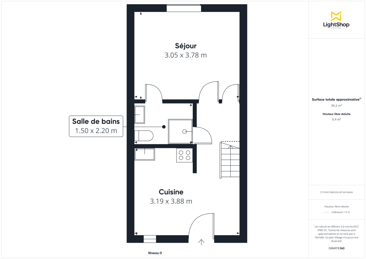 Appartement de 33.28 m² à Nantes
