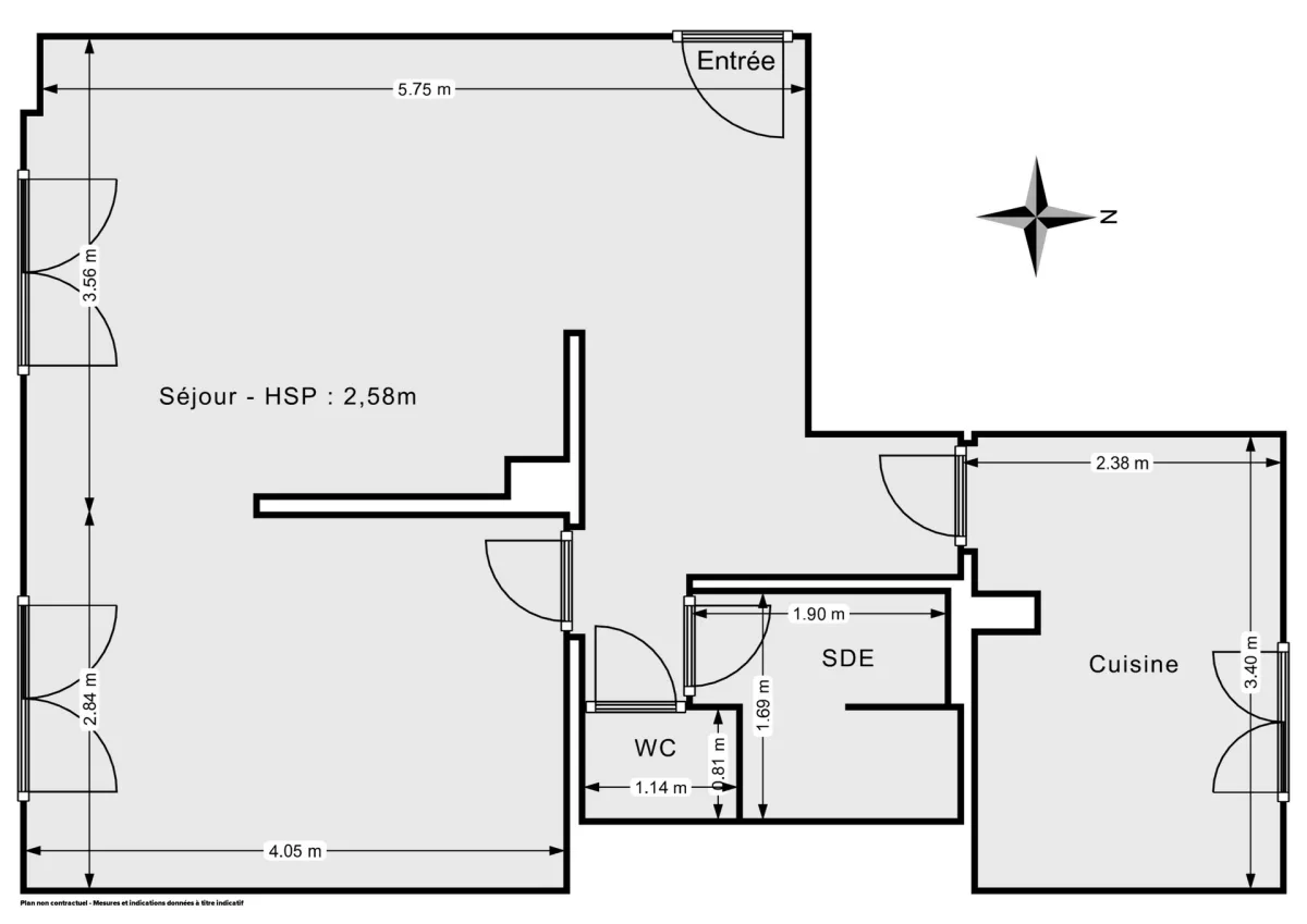 Appartement de 46.1 m² à Pantin