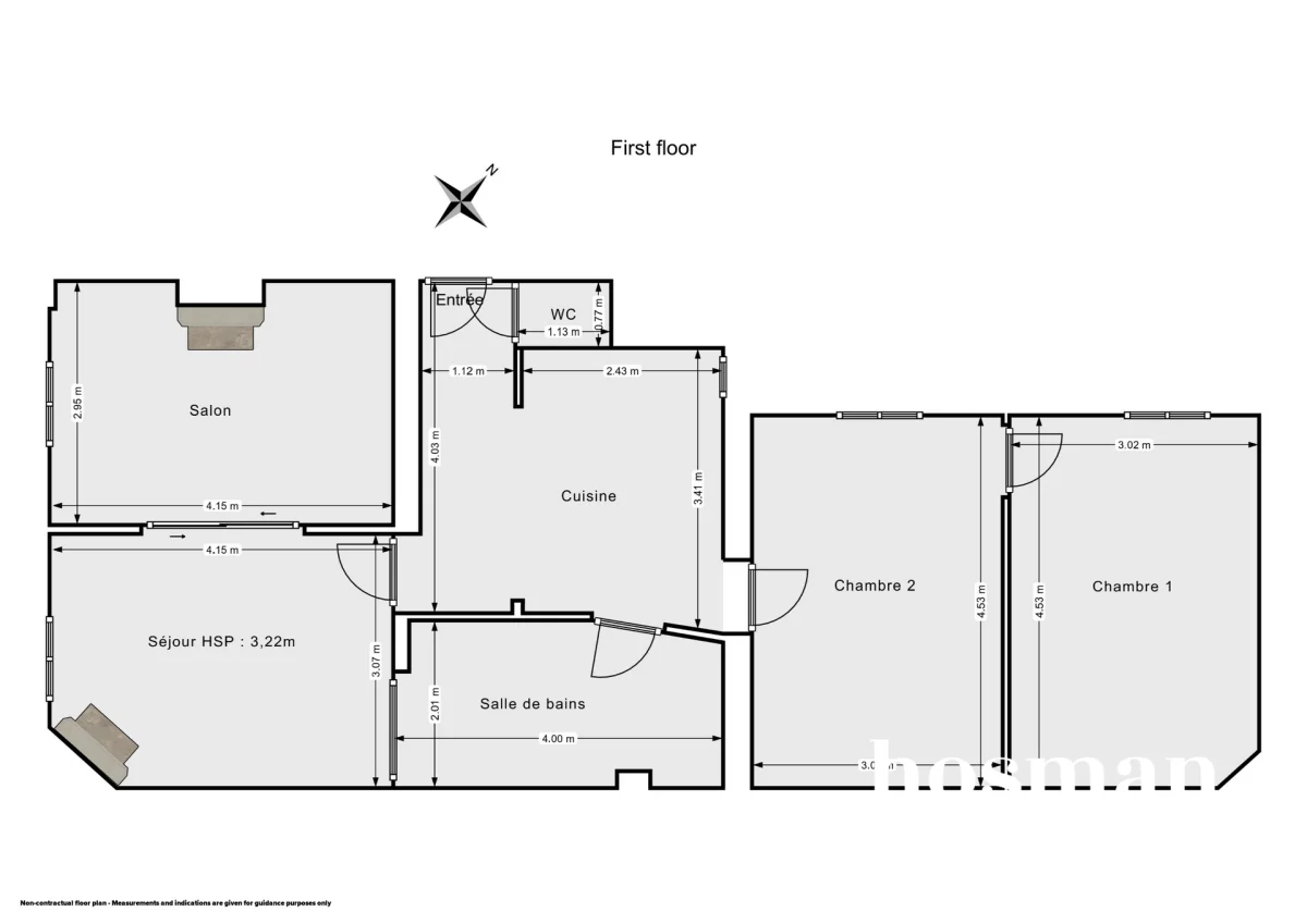 Appartement de 76.0 m² à Paris