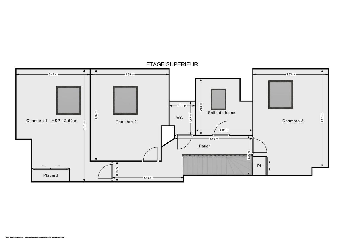 Duplex de 103.07 m² à Clichy