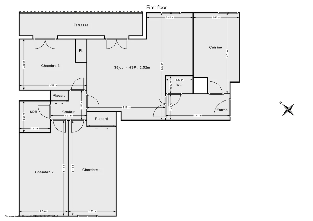 Appartement de 77.0 m² à Paris