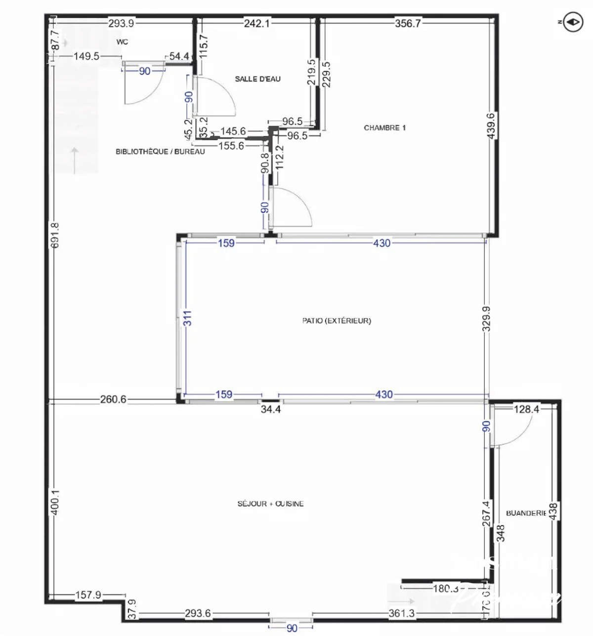 Appartement de 145.66 m² à Montreuil