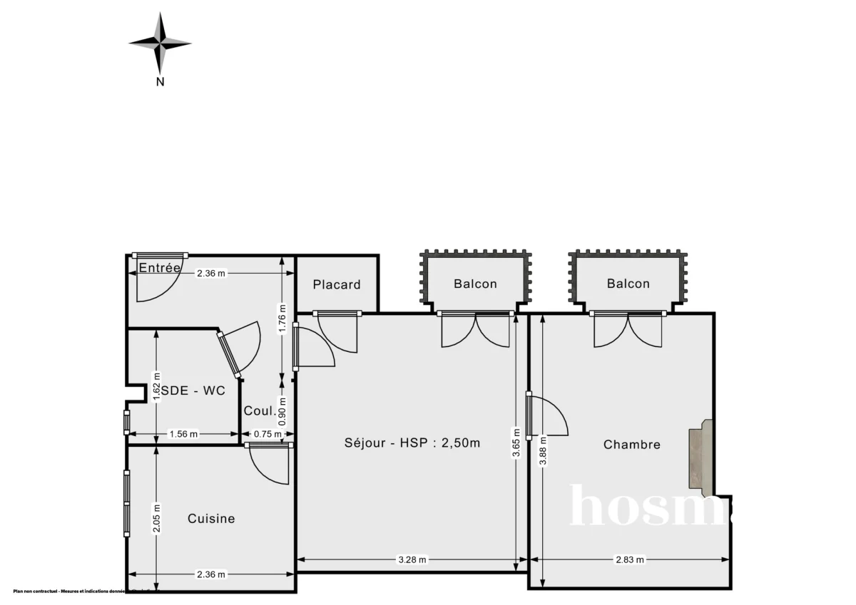 Appartement de 34.0 m² à Paris