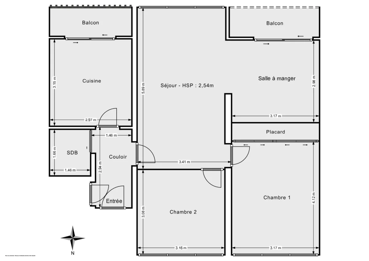 Appartement de 71.0 m² à Le Bouscat