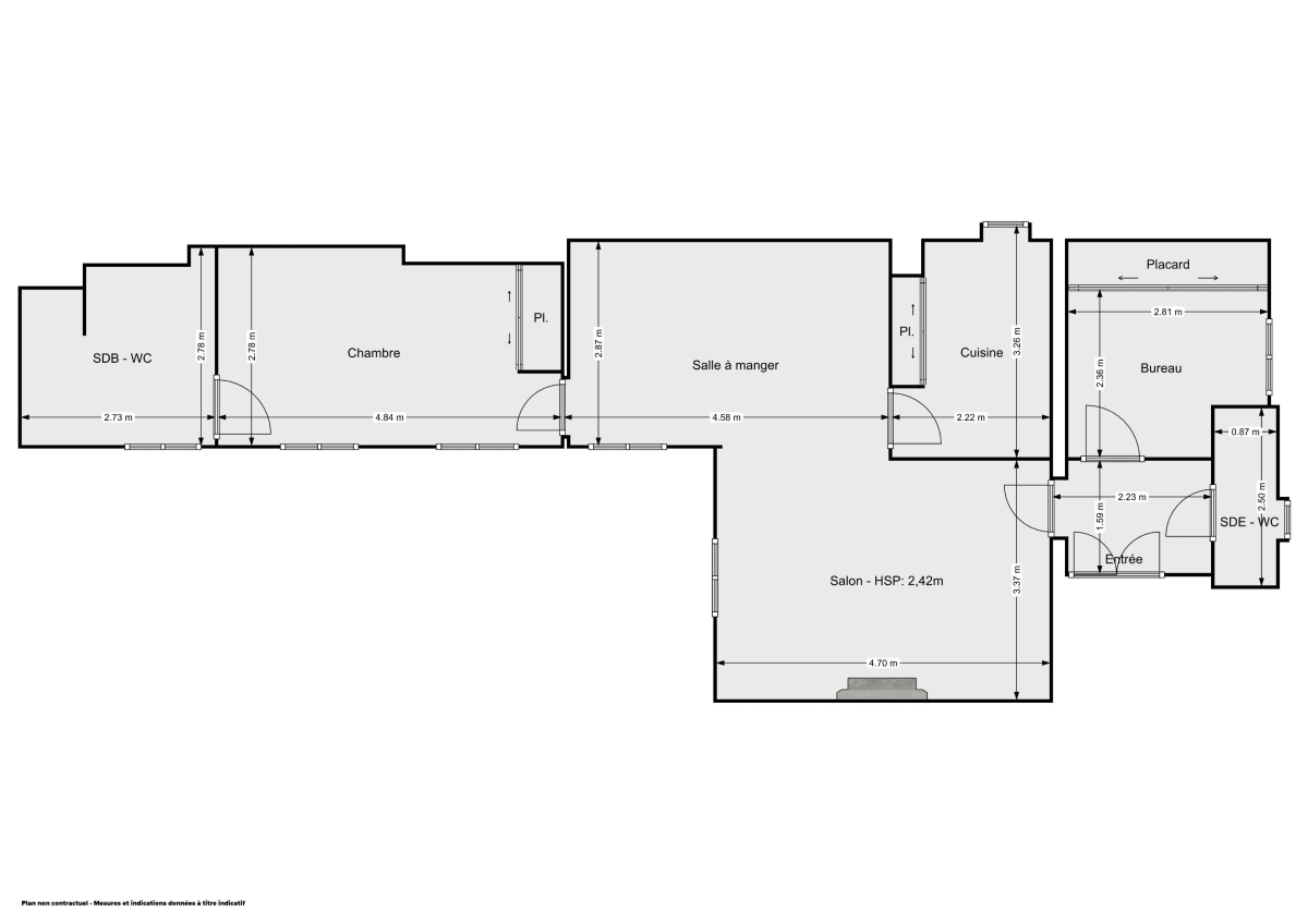 Appartement de 67.0 m² à Paris