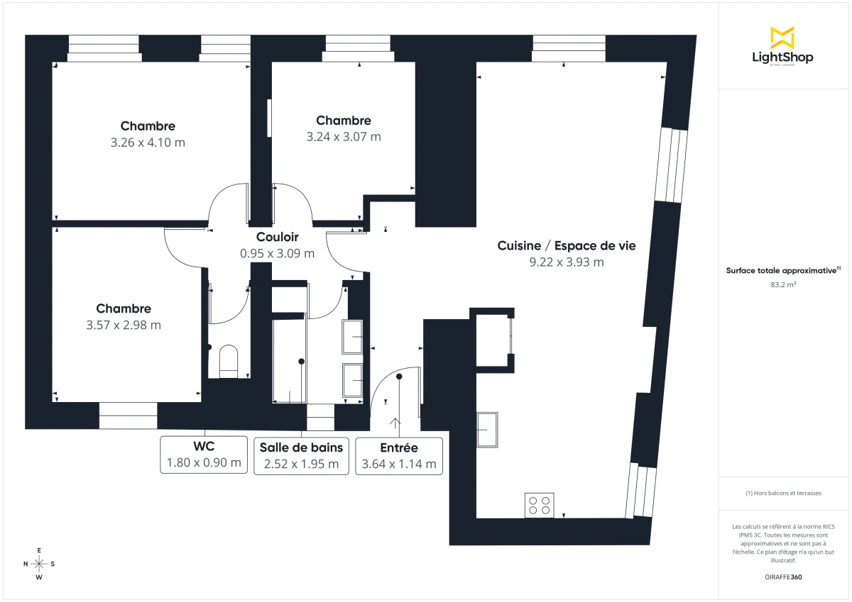 Appartement de 80.7 m² à Nantes