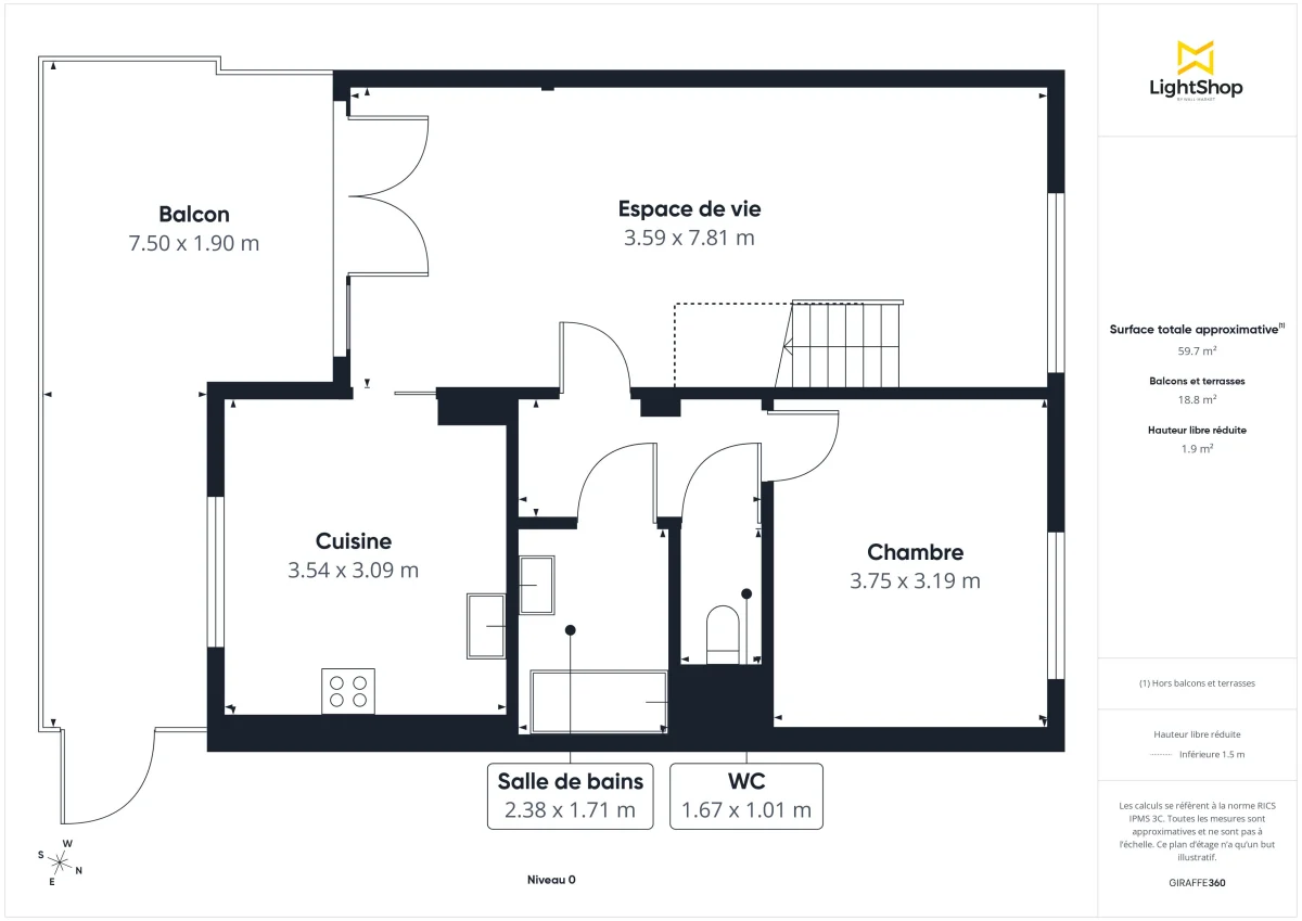 Appartement de 95.0 m² à Bordeaux
