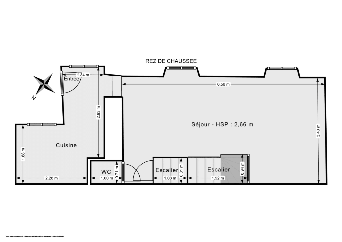Appartement de 56.75 m² à Puteaux