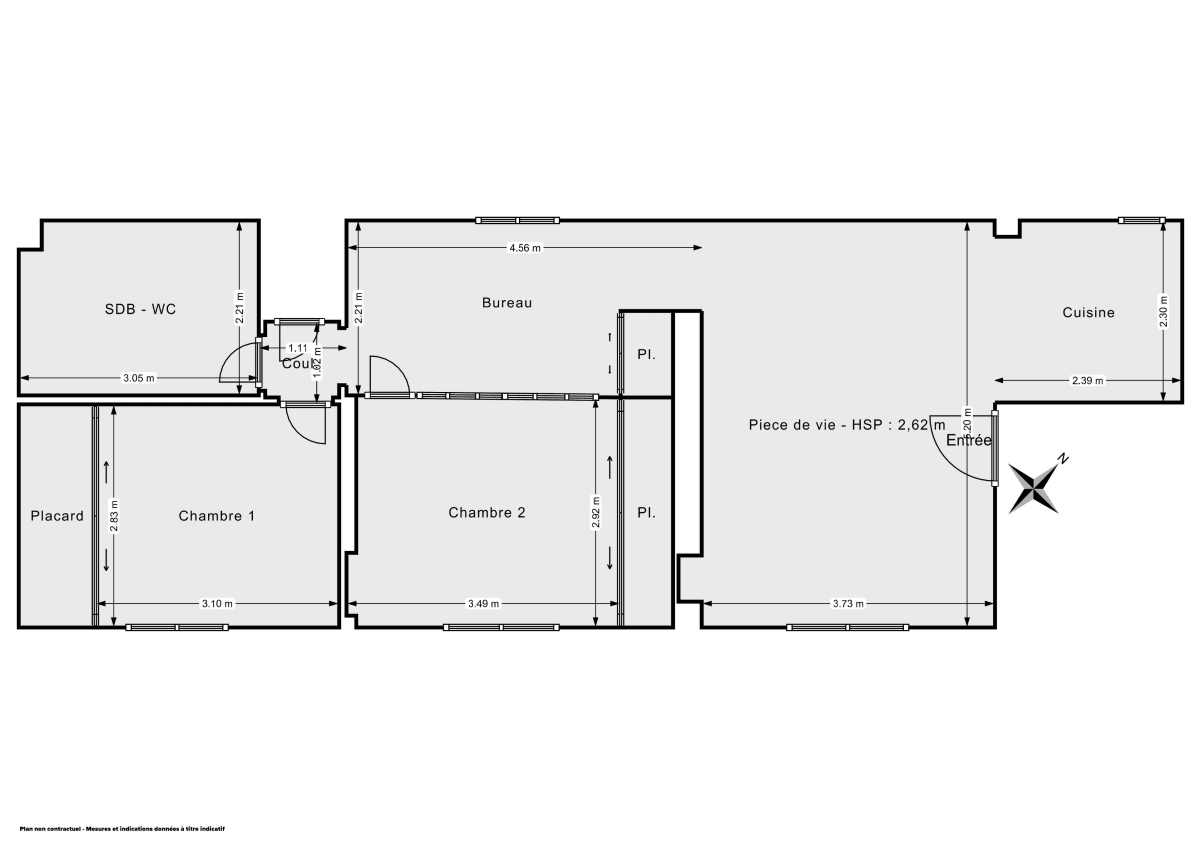 Appartement de 67.25 m² à Paris