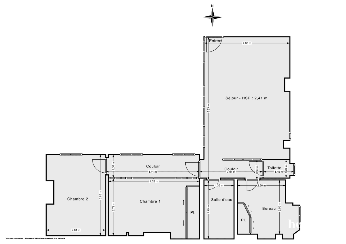 Appartement de 68.4 m² à Paris