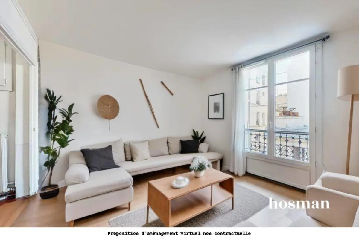 Appartement de 38.38 m² à Paris