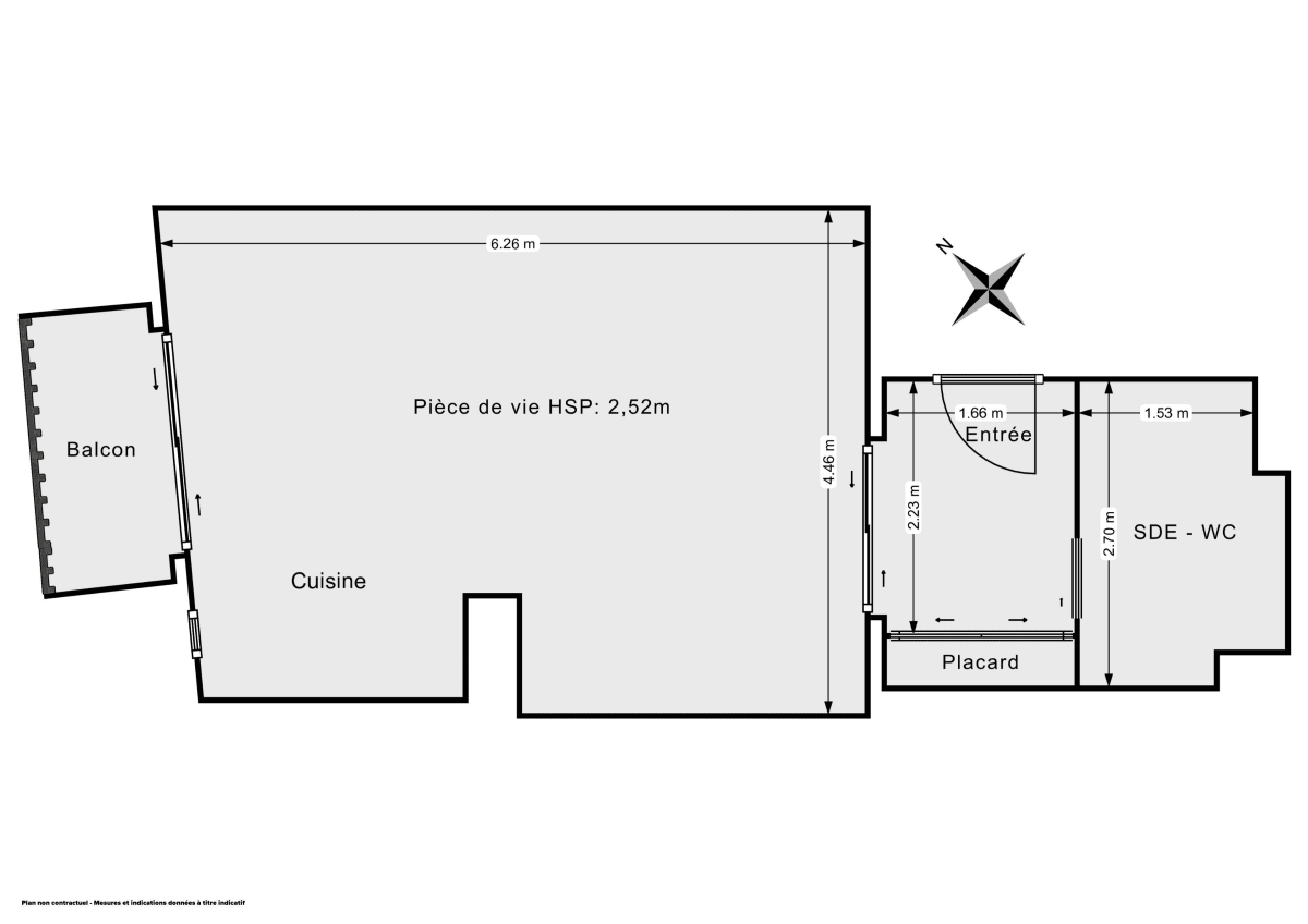 Appartement de 34.5 m² à Paris