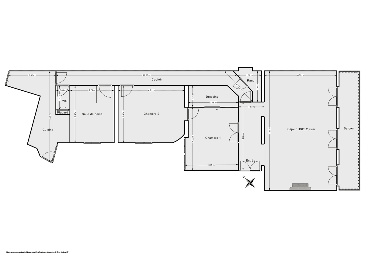 Appartement de 103.2 m² à Paris