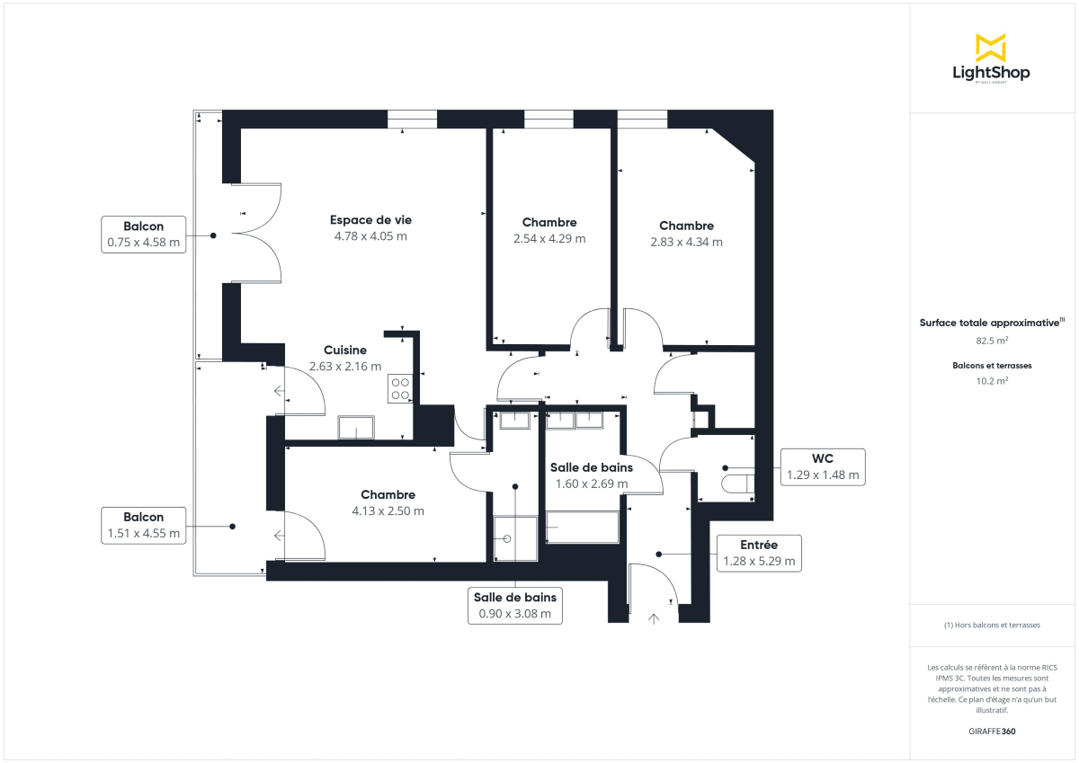 Appartement de 83.0 m² à Asnières-sur-Seine
