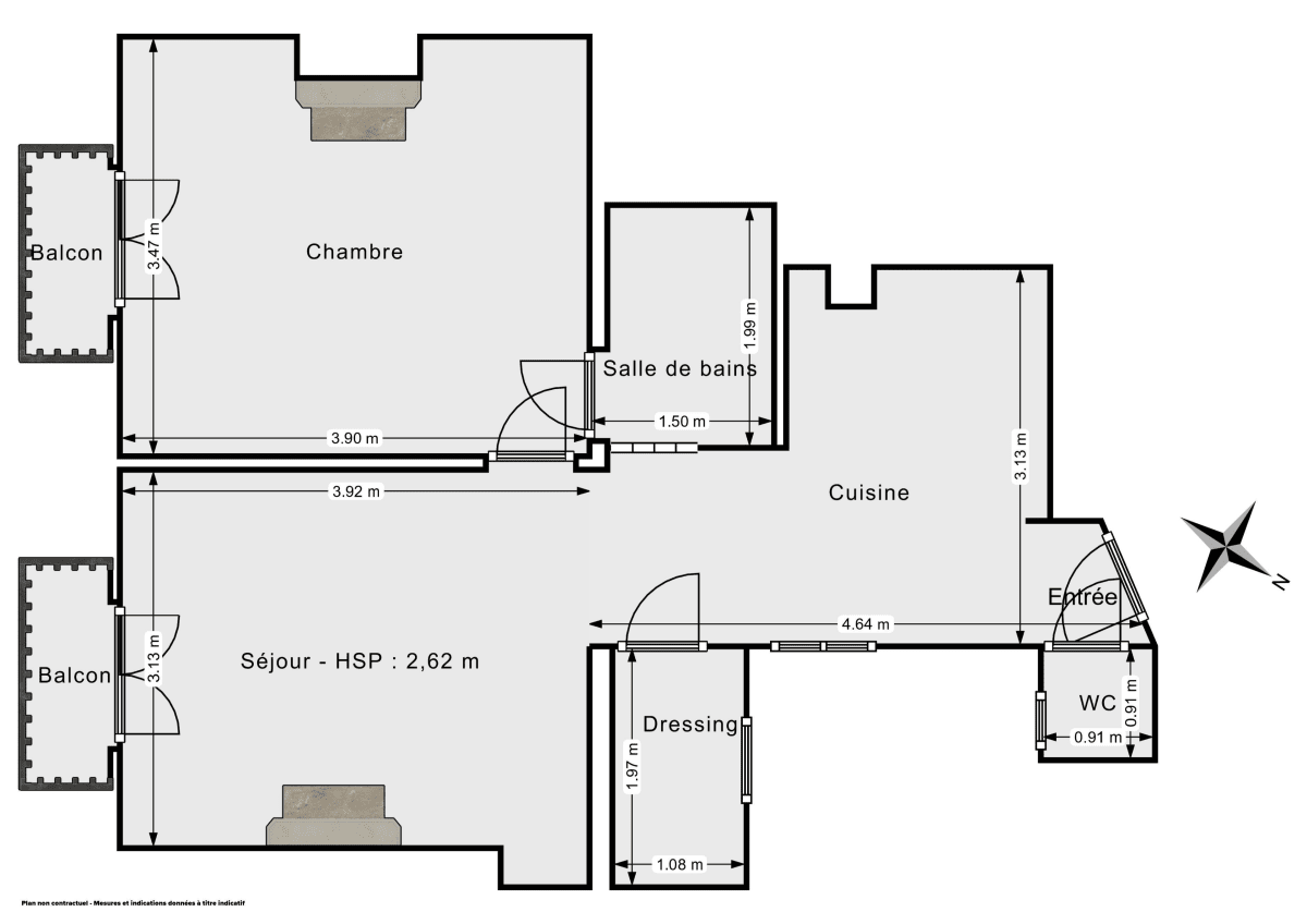 Appartement de 42.0 m² à Paris