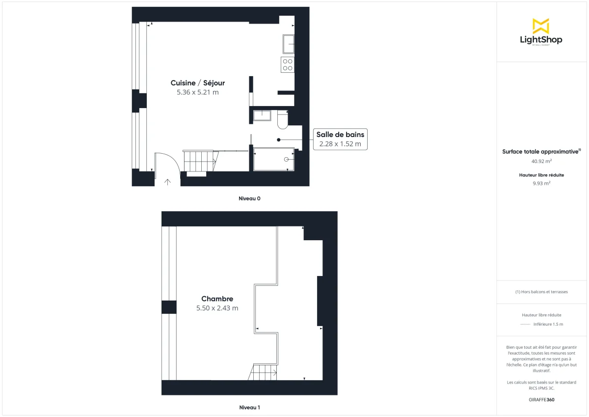 Appartement de 40.0 m² à Paris