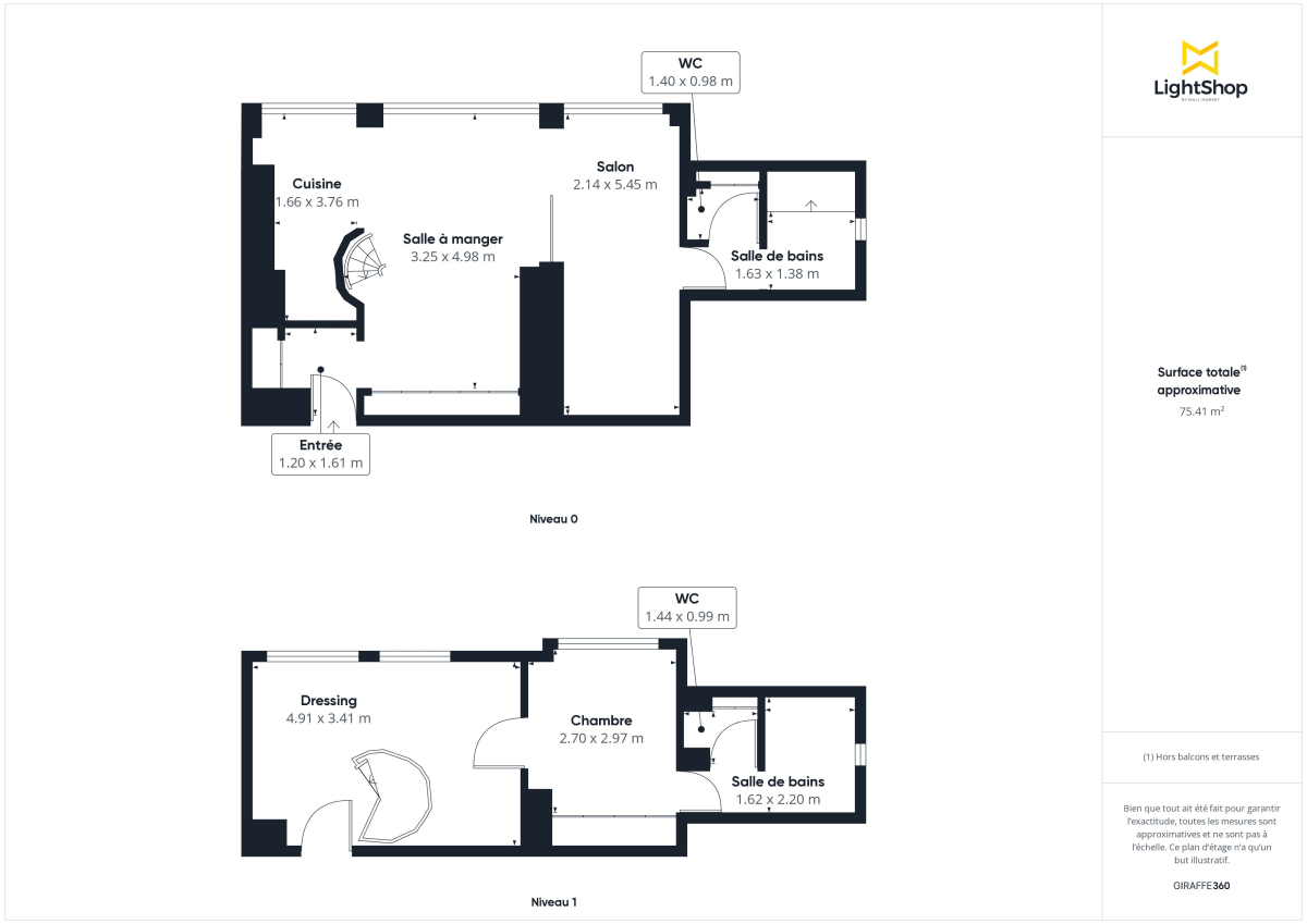 Appartement de 72.5 m² à Paris