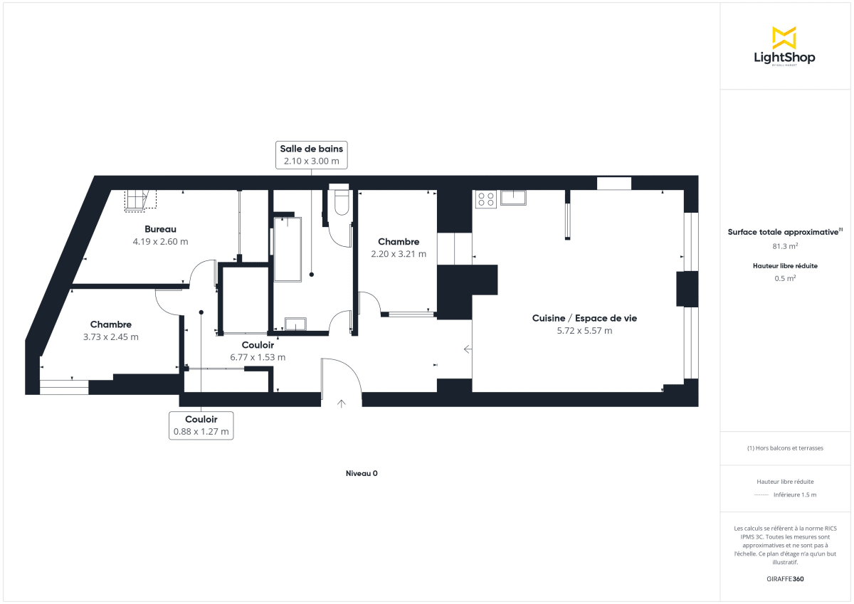 Appartement de 74.7 m² à Lyon