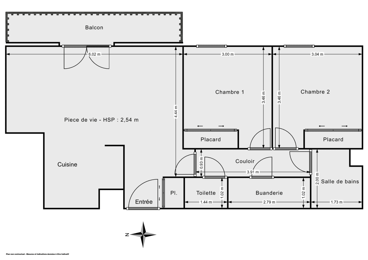 Appartement de 61.0 m² à La Chapelle-sur-Erdre