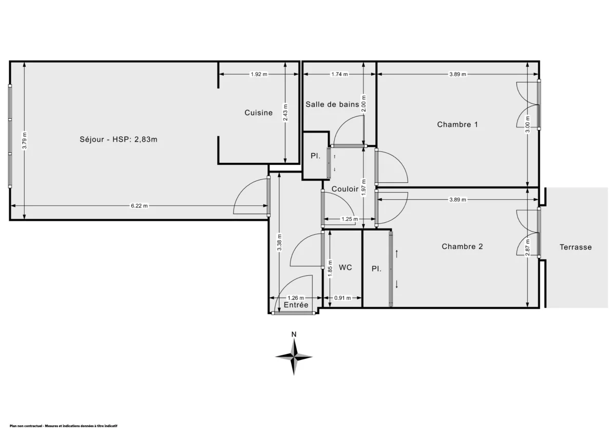 Appartement de 56.0 m² à Issy-les-Moulineaux