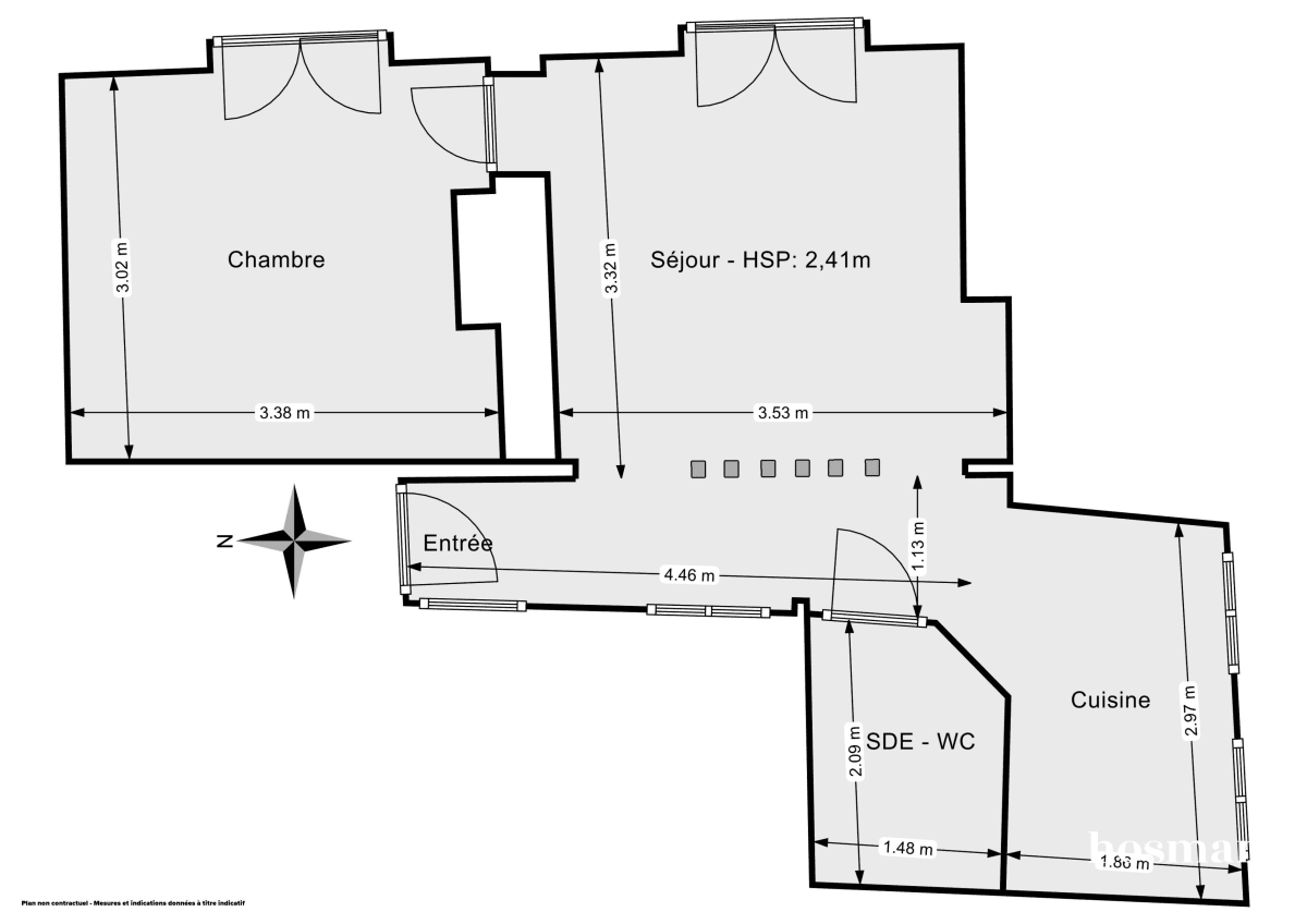 Appartement de 32.0 m² à Paris